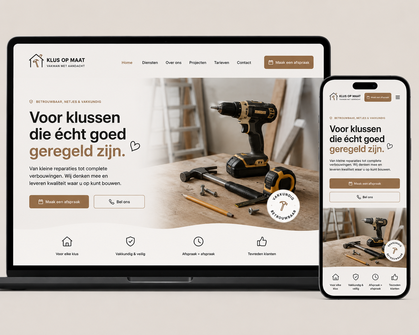 Voorbeeld webdesign — Portfolio website in plaats van cv: waarom je online aanwezigheid je cv overtreft in 2026