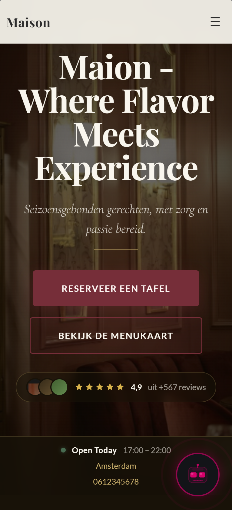 Website design 2 — phone