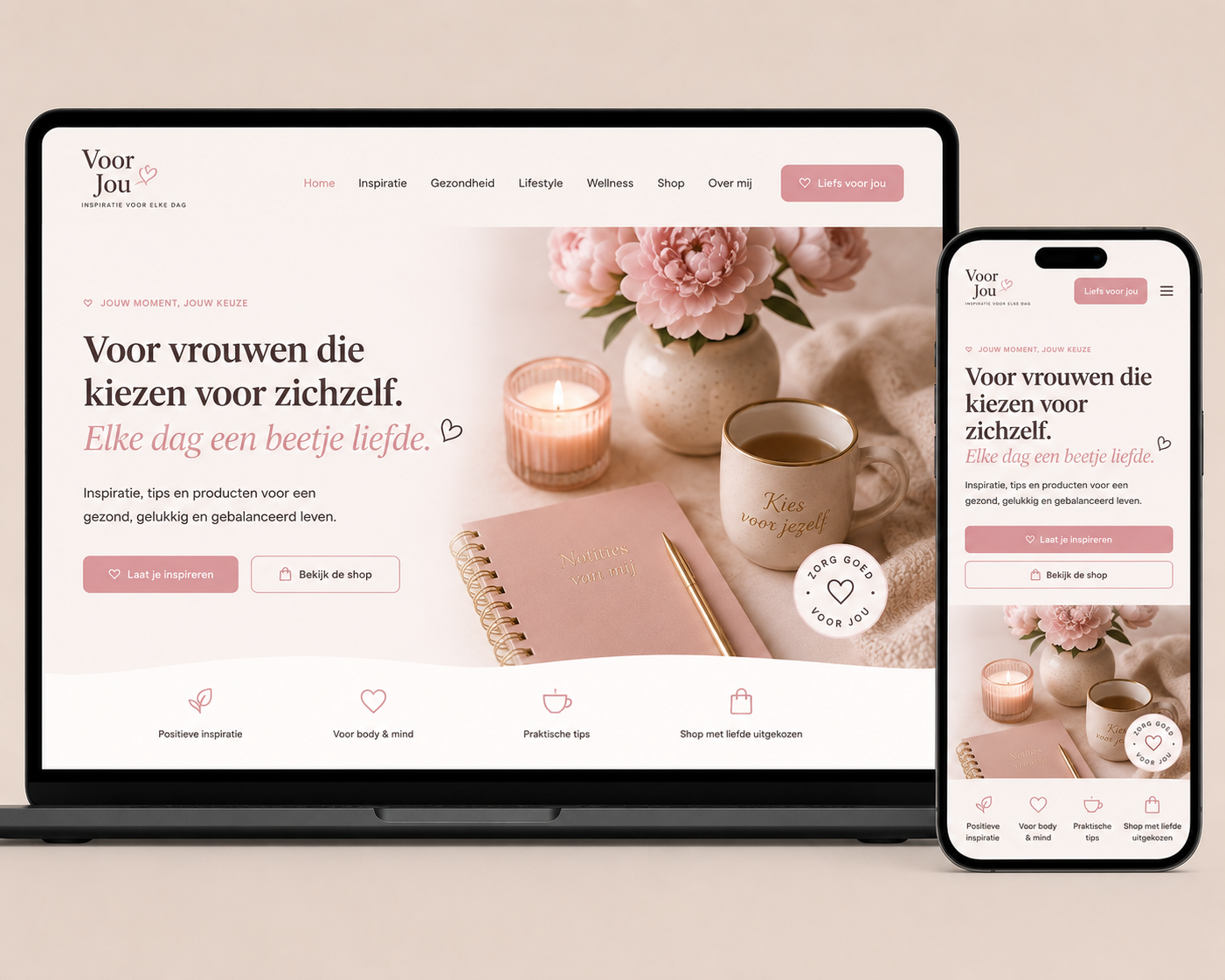 Voorbeeld webdesign 1 — Website laten maken voor thuisgemaakte producten: zo verkoop je meer online in 2026